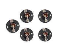 TIDTALEO Electricity Teaching Light Holder E10 Screw Bulb Light Base 5pcs Plastic Circuit Experiment Equipment Black for Students