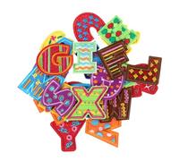 TIDTALEO Embroidered Alphabet Patch Cloth Stickers 26Pcs Iron-On Boys DIY Clothing Crafts and Garment Accessories Repair