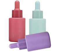 TIDTALEO Essential Oil Dropper Bottles with Leak-proof Glass and Silicone Design Multi-use 30ml 3pcs Portable Refillable Containers for Travel and Daily Use