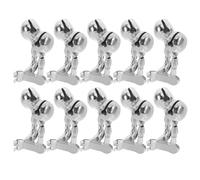 TIDTALEO Fishing Bite Alarm Bells Stainless Steel 10pcs, Silver, for Rods
