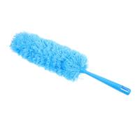 TIDTALEO Flexible Microfiber Duster with Plastic Handle, Blue Sweep Brush Tool Picks up Small Particles, Bendable Dust Cleaner for Home Cobwebs and Furniture Cleaning