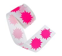 TIDTALEO Fluorescent Price Tags Stickers Writable Surface and Easy Removal, Adhesive Paper Label Tags for Craft Fairs and Home Organization, Creative Design Pricing Stickers for Retail Use