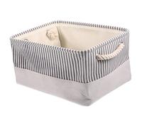 TIDTALEO Foldable Fabric Storage Basket Capacity Laundry Organizer with Handle for Clothes Quilts and Toys Breathable Reusable for Apartments and Travel