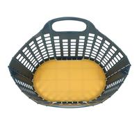 TIDTALEO Foldable Plastic Fruit Vegetable Storage Basket with Hollow-Out Rectangular Design for Comfortable Use, Artistic and Decorative Carrying Basket for Or Hotel