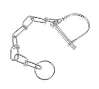 TIDTALEO Galvanized Trailer Safety Coupler Pin Chain 6mm Semi-round Hitch Pin for Tow Hitch Locking Trailer Door Latch