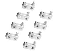 TIDTALEO Glass Door Hinges Pivot Hinges 8pcs Stainless Steel Rust Resistant Securely Holding 5-7mm Thick Glass Panels for Cabinet Doors for Commercial Use and Bathroom Renovation Projects