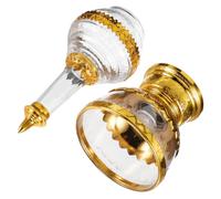 TIDTALEO Glass Drip Bottle for Home Altars and Personal Prayer Use with Unique Artistic Charm and Ethnic Style, Express Devotion and Ritual Use Religious Water Supply Cup