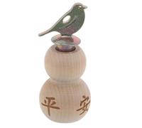 TIDTALEO Gourd Shaped Bird Whistle Wooden Hand Twist Funny Sound Toy Educational Bird Call Whistle for Boys and Girls Training Party Favors Keychain Making Charm