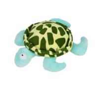 TIDTALEO Green Plush Turtle Dog Chew Sound, Safe and Soft Pet Playing Filled Pp Cotton for Chewing and Grabbing