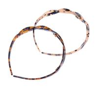 TIDTALEO Hard Headbands with Non- Design for Women 2pcs Comfortable Acrylic Hair Hoop Delicate Workmanship, Easy to Wear Random Color for Everyday Wear and Photo Shoots