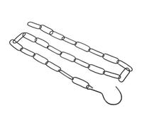 TIDTALEO Heavy Duty Iron Clothes Hanging Chain with Hook for Retail Clothing Stores and Exhibitions, Stable Connection, Easy to Hang Clothes, Simple and Stylish Black Display Chain