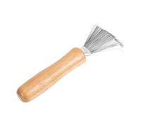 TIDTALEO Ikebana Tool Stainless Steel Flower Frog Cleaner Auxiliary Rake for Floral Debris and Dead Leaf Removal