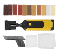 TIDTALEO Laminate Floor Repair Kit for Scratch Removal and Restoration with Wax Blocks Fast Heating Wax Filler Repair Set for Wood and Laminate Flooring in Kitchen and Bathroom Floors