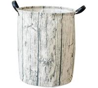 TIDTALEO Laundry Super Foldable Basket Large Handles Two with Capacity and PE Canvas Material Easy to Store Spacious Hamper Clothes Suitable for Bedroom Storage