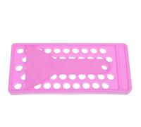 TIDTALEO Lip Balm Filling Tray 50 Holes PP Lipstick Mold Kit with Spatula and Scraper 2Pcs Set for DIY Lip Gloss Making Balm Holder in Purple