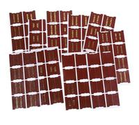 TIDTALEO Luxury Brown Leather Bible Index Tabs, 80 Self-Adhesive Book Tabs with 66 Pre-Printed and 14 Blank Stickers for Bible Study and Page Marking