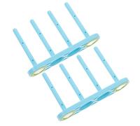 TIDTALEO Magnetic Bobbin Holder 2pcs with 4 Compartments Plastic Bobbin Organizer Rack Thread Organizer for Sewing Machine Desktop Storage Suitable for DIY Sewing and Craft Projects