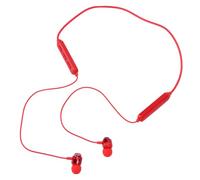 TIDTALEO Magnetic Earphones Wireless Neckband Earbuds Dual Handle Halter Sport Headset with Silicone Ear Hooks Lightweight Stereo Earpiece for Running Gym Biking Playtime Red