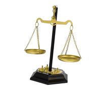 TIDTALEO Metal Balance Scale Desktop Decoration Vintage Ornament for Justice Symbol Multifunctional Metal Table Centerpiece for Office and Home Library Stylish Storage and Decorative