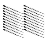 TIDTALEO Metal Ballpoint Pen Refills Replacement Refills for Smooth Writing Black Ink 30pcs Compatible with Standard Pens for Office and School Use