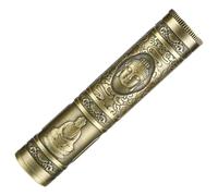 TIDTALEO Metal Buddha Statue Cigarette Case Portable Travel Box Sealing Cigarette Tube