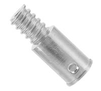 TIDTALEO Metal Threaded Tips for Broom Poles Telescopic Handle Connector Adapter Replacement Silver for Household Cleaning Tools and Push Broom Handles