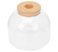 TIDTALEO Micro Landscape DIY Glass Ecological Bottle Cork Stopper, Miniature Moss Terrarium for Home Decor and Office Desk, Creative Small Plant Container for Indoor Gardening