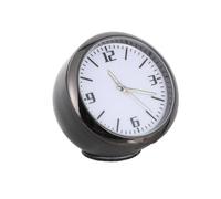 TIDTALEO Mini Car Quartz Clock White Abs Stick on Dashboard