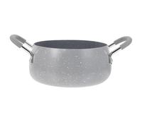 TIDTALEO Mini Double Handle Frying Pan Stainless Steel Oil Drain Rack and, Japanese Style Frying Pot with Non-stick Aluminium Body for Family Use and Camping