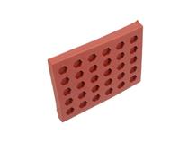 TIDTALEO Mini Hexagon Silicone Brick Mold for DIY Dollhouse Projects and Sand Table Modeling, Realistic Modeling Red Bricks with Easy Detachment and High Temperature Resistance, Suitable