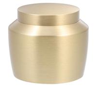 TIDTALEO Mini Portable Tea Jar Copper Tea Container Golden Copper Material Sealing Keep Items Dry for Birthday Souvenir