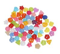 TIDTALEO Mini Sewing Buttons 70Pcs 6Mm Plastic Mixed Shapes Including Bread Buttons Snowflakes for Doll Clothes Handmade Crafts