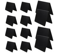 TIDTALEO Mini Signs Delicate Shape 12pcs Double-Sided Rewritable Price Tags with Black Matte Design Easy to Carry and Place, for Price Marking and Publicity
