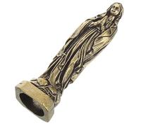 TIDTALEO Miniature Brass St Mary Religious Statue with Classic American Design Detailed Catholic Ornament for Home Office Decor Meaningful Faith Symbol for Christmas Display