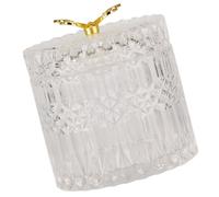 TIDTALEO Multi-functional Glass Jar with Lid for Candy and Lipstick Storage, round Shape with Fine Workmanship, for Home Or Office Organisation