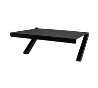 TIDTALEO Multifunctional Tv Screen Shelf and Monitor Storage Rack, Black Wall-mounted Floating Platform, No-drill Cable Box Organizer for Home Office Living Room