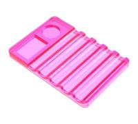 TIDTALEO Nail Art Pen Holder Slots Mixing Palette for Nail Brush Holder for Salon Home Use