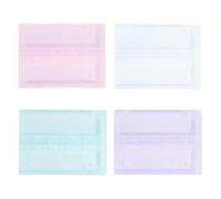 TIDTALEO Nail Drill Bits Organizer Box Pp Material Practical 4pcs with 14 Compartments Storage Case for for Bit Management Manicure Practice and Nail Art Training