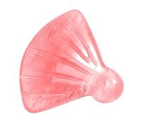 TIDTALEO Natural Jade Fan Pendant DIY Jewelry Accessory Retro Hand Carved Red Watermelon Crystal for Necklace Bracelet Craft