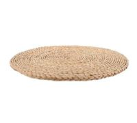 TIDTALEO Natural Traditional round Seat Cushion Made from Woven Cattail Stem Or Leaf with Fine Workmanship, Practical Use, Classic Simple Style for Meditation, Yoga, Or Indoor Seating