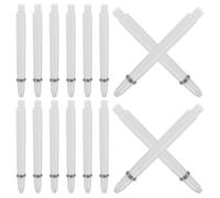 TIDTALEO Nylon Dart Shafts Easy Removal and High Accuracy 50 Pcs with 2ba Thread and Rings Beige Soft Tip Shafts for Casual Play and Competing a Tournament
