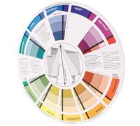 TIDTALEO Paper Chart Color Wheel with Accurate Color Representation Compact Rotatable Small Paint Colour Chart and Paint Mixing Learning for Designers and Nail Artists for Art Classes