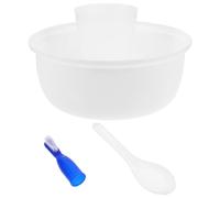 TIDTALEO Plastic Bowl and Cup for Prisons and Correctional Facilities with Spoon and Small Toothbrush Easy Cleaning and Storage , Minimalist Design for Residents Daily Use