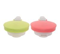 TIDTALEO Plastic Replaceable Pitcher Lids 2Pcs with Glass Inner Liner and Switch, Suitable for Insulated Jugs and Daily Use in Restaurants and Homes