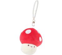 TIDTALEO Plush Mushroom Keychain Charm Red Hanging Decorative Pendant Soft Bag Accessory Portable Key Ring Cute Couples Ornament
