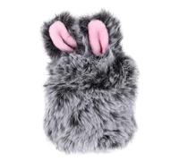 TIDTALEO Plush Rabbit Ear Case Soft Protective Cover for Gen Wireless Headphones Lovely Earphone Sleeve with Fluffy Cute Design for Stylish Shockproof Use