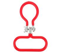 TIDTALEO Portable Bottle Handling Tool with Widened Handle for Smooth Neck Fermentor and Bottles, Made of Sturdy Manganese Steel and Red PVC, Wine Making Accessory
