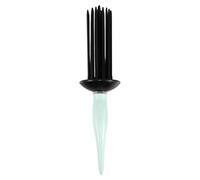 TIDTALEO Portable Green Hair Curler Comb with Anti Static Design for Fluffy Volume Styling, Lightweight Plastic Curling Roll Tool Suitable for Home and Salon Use