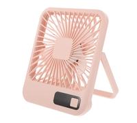TIDTALEO Portable Silent Rechargeable Fan with Digital Display Small USB Table Fan for Bedroom and Travel Hanging Standing Design Quiet Cooling for Camping and Indoor Use