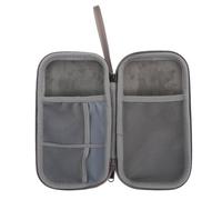 TIDTALEO Power Bank and Earphone Organizer Bag Portable Travel Electronics Storage Case with Water-Resistant EVA Material Gray for Charging Devices